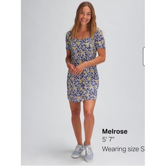 Vans Dresses & Skirts - Vans Deco Ditsy Blue Floral Dress - Women's Small